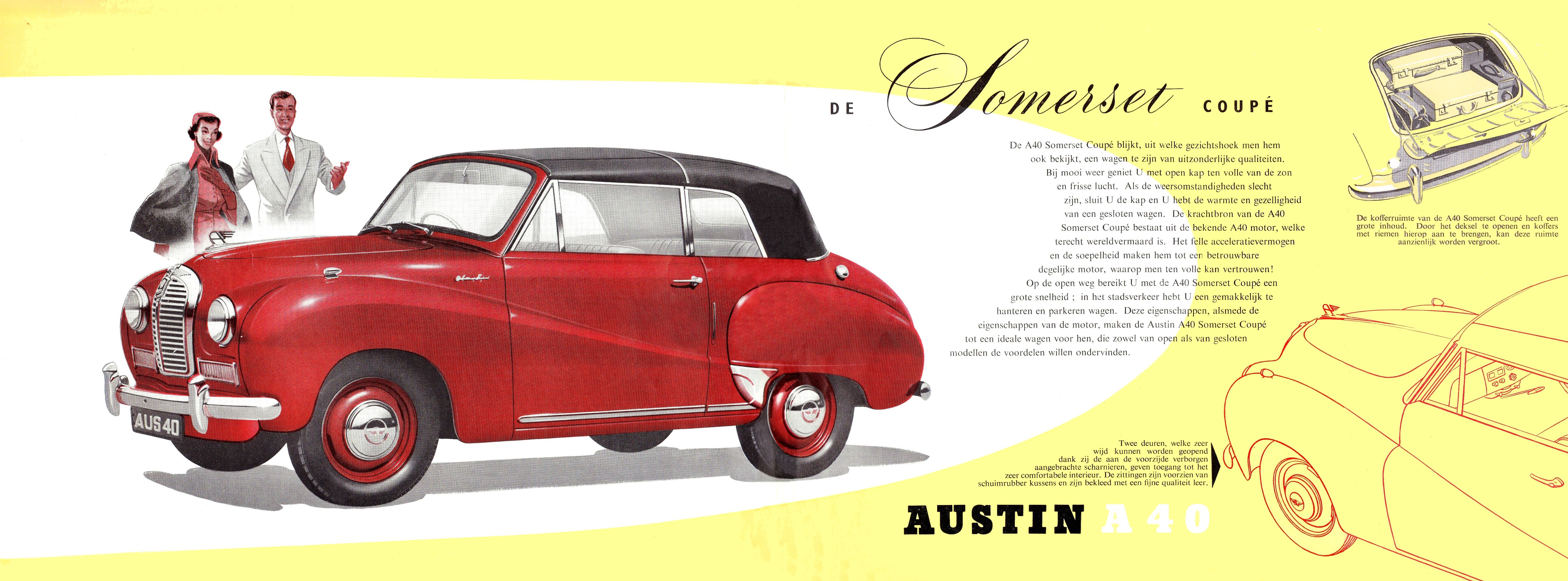 1950 Austin A40 Somerset Coupe brochure