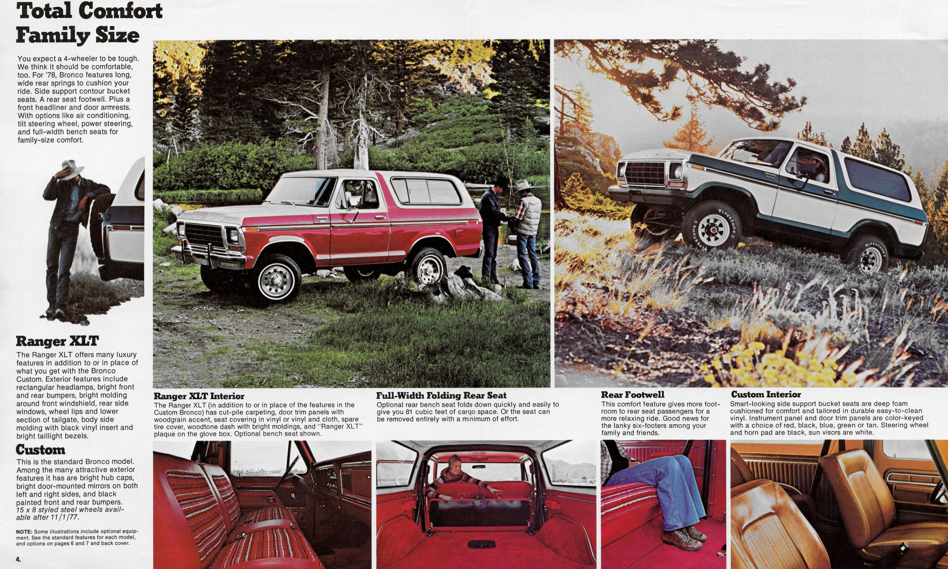 1978 Ford bronco brochure